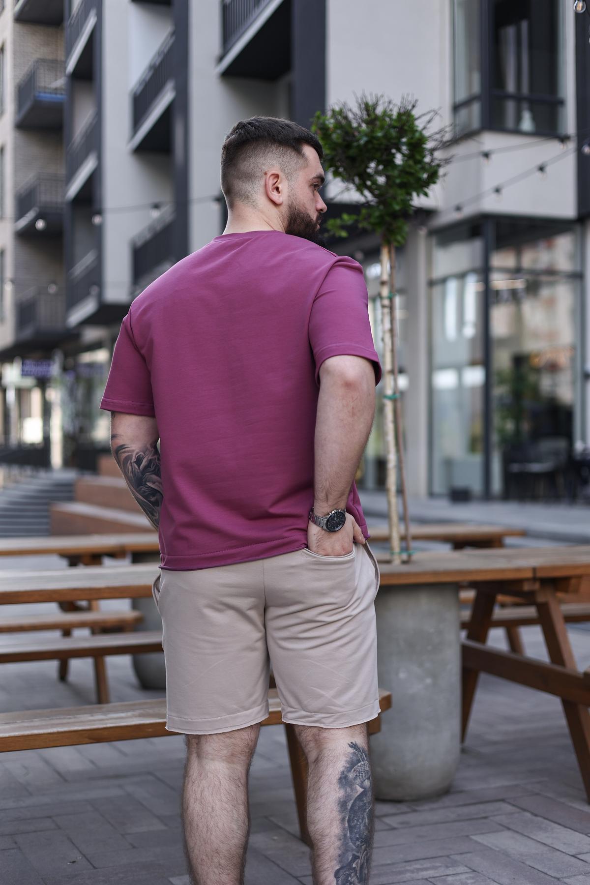 Комплект мужской летний BREEZE оверсайз L Розово-бежевый (1576420348/5/3) - фото 2 Комплект мужской летний BREEZE оверсайз L Розово-бежевый (1576420348/5/3) - фото 2