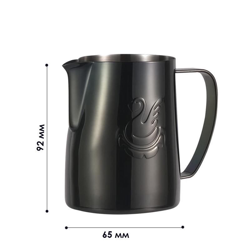 Молочник JibbiJug нержавеющая сталь 400 мл Black (2630752308) - фото 3 Молочник JibbiJug нержавеющая сталь 400 мл Black (2630752308) - фото 3