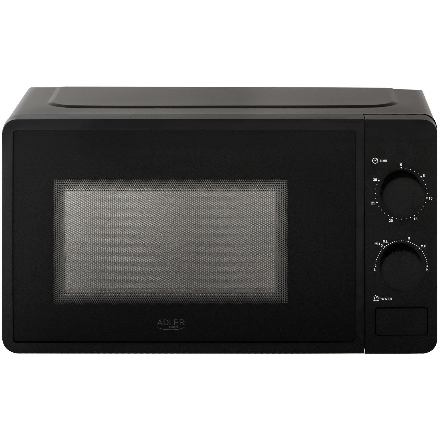 Микроволновая печь Adler AD 6206 механическое управление ручка 20 л 700 Вт Black (AD6206)