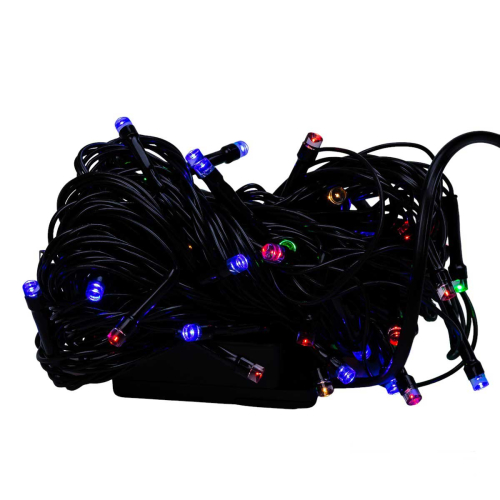 Гірлянда нитка 100 LED 8 режимів 6 м Чорний/Різнокольоровий (21685185) Гірлянда нитка 100 LED 8 режимів 6 м Чорний/Різнокольоровий (21685185)