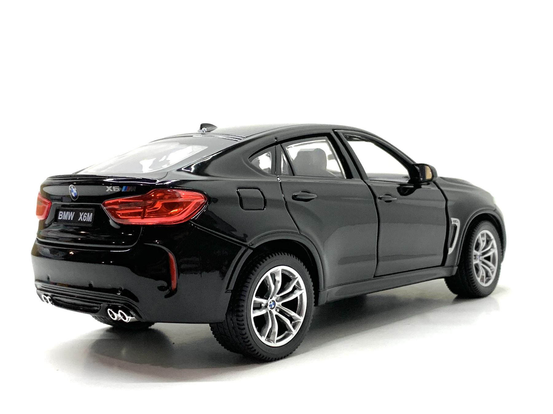 Машина Rastar металлопластик BMW X6M 1:24 Черный (56600) - фото 6