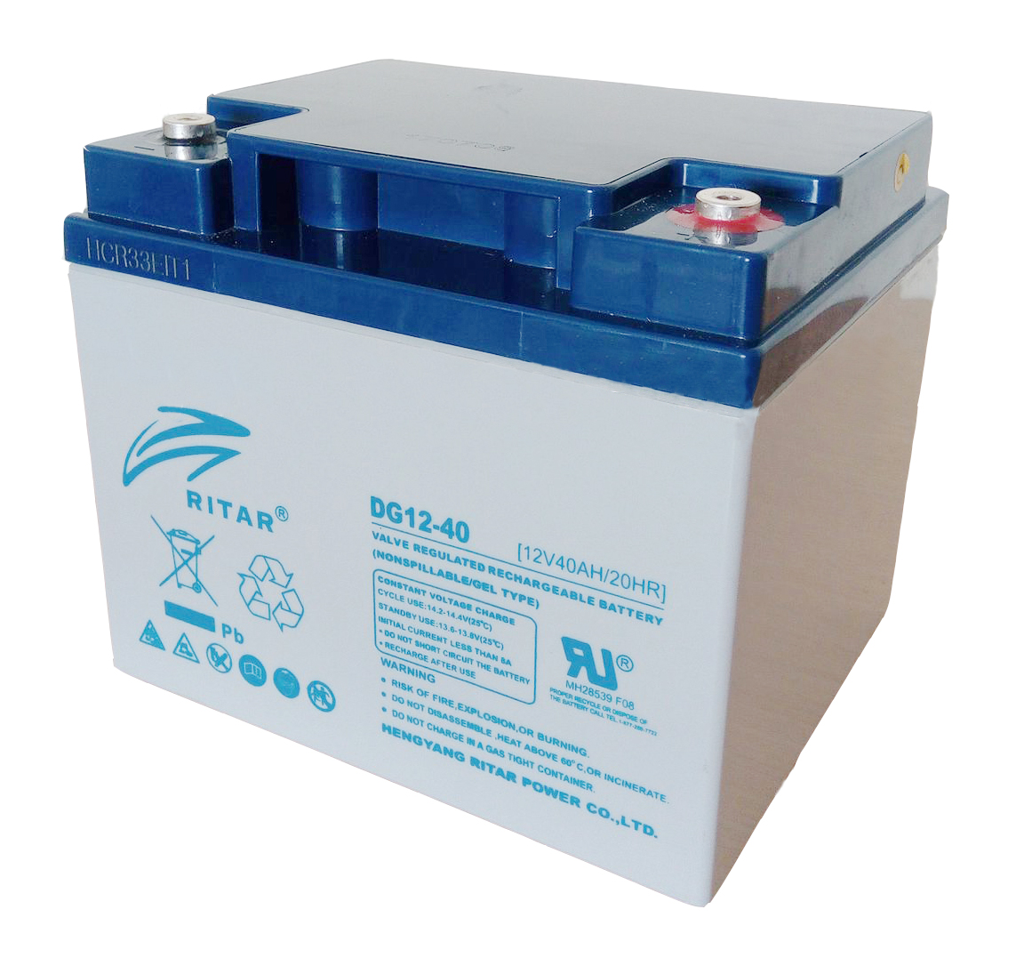Аккумулятор Ritar GEL DG12-40 12V 40 Ah для солнечных систем гелевый глубокого цикла (2518)