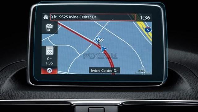 Стекло защитное Pixsel гибридный глянец на монитор Mazda 3 8,4“ 2013-2015