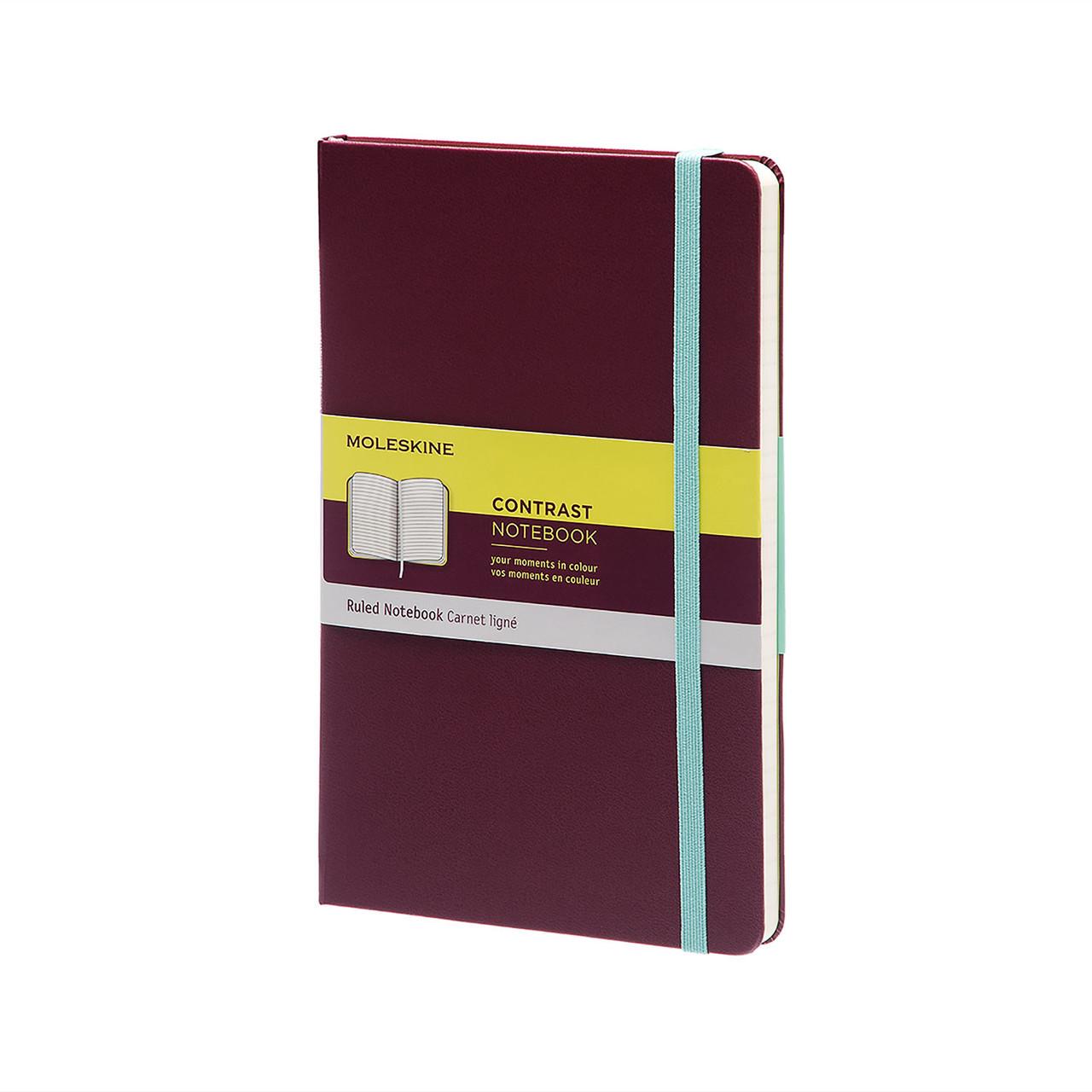 Блокнот Moleskine Limited Contrast карманный 9х14 см 192 страницы сливовый в линейку ()