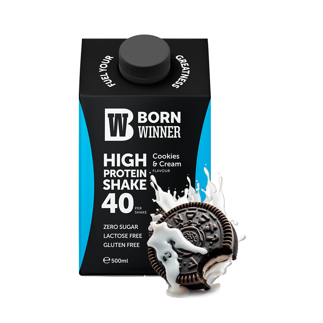 Шейк протеиновый Born Winner со вкусом печенья и сливок 500 мл Шейк протеиновый Born Winner со вкусом печенья и сливок 500 мл