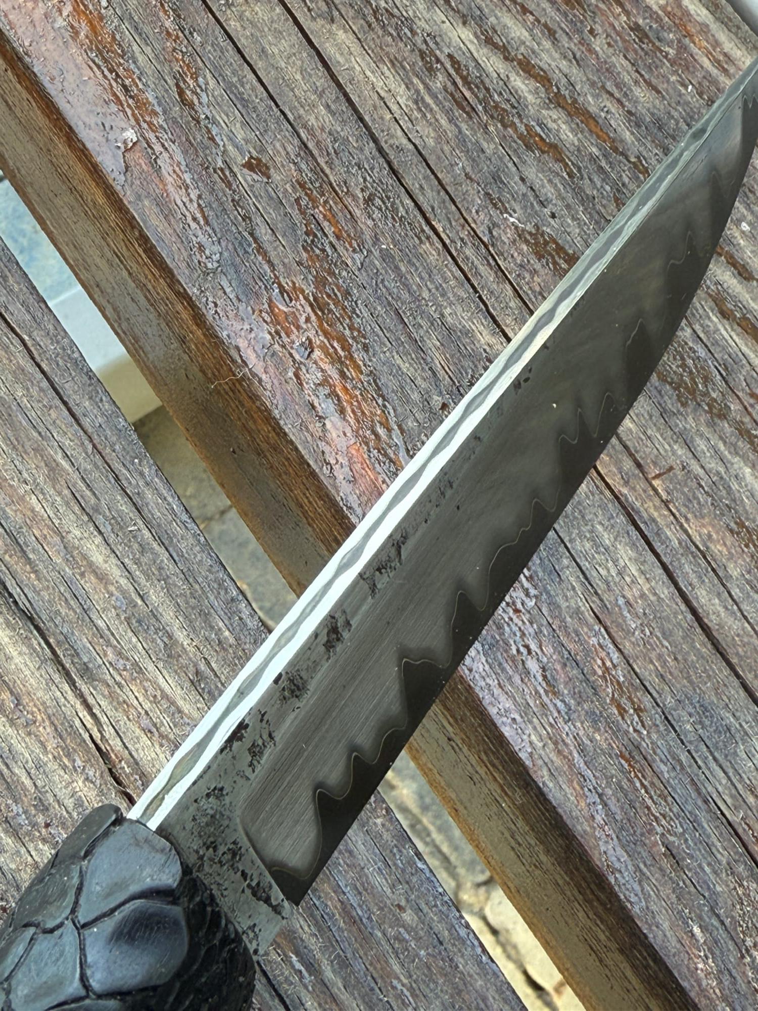 Нож туристический Gorillas BBQ KN207 Раскол сталь ламинат Rex-12 - фото 16