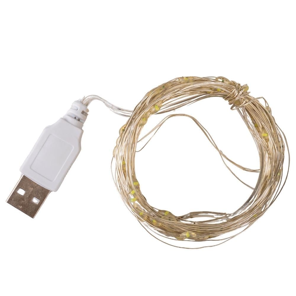 Гирлянда Роса USB 100LED 10 м Желтый (29909172) - фото 3 Гирлянда Роса USB 100LED 10 м Желтый (29909172) - фото 3