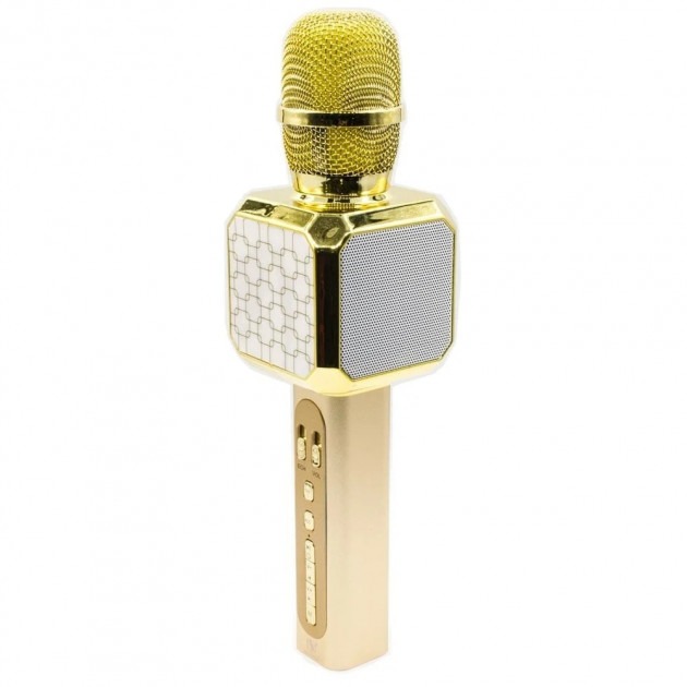 Беспроводной Bluetooth микрофон караоке с динамиками Magic Karaoke YS-05-G Pro Gold