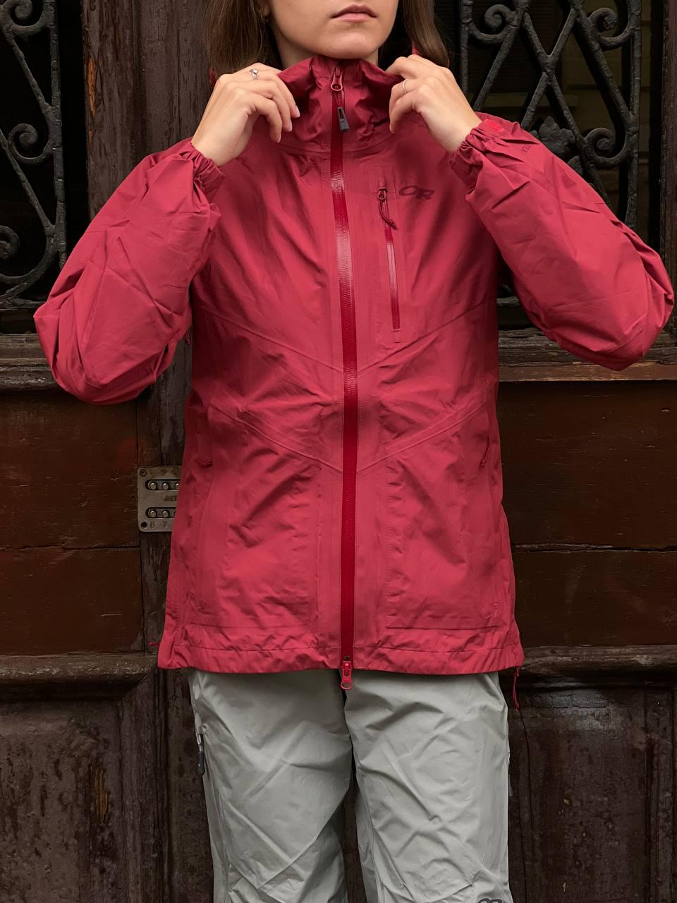 Куртка трекинговая женская Outdoor Research Foray 1 Gore-tex водонепроницаемая для походов L Темно-красный (2680994)