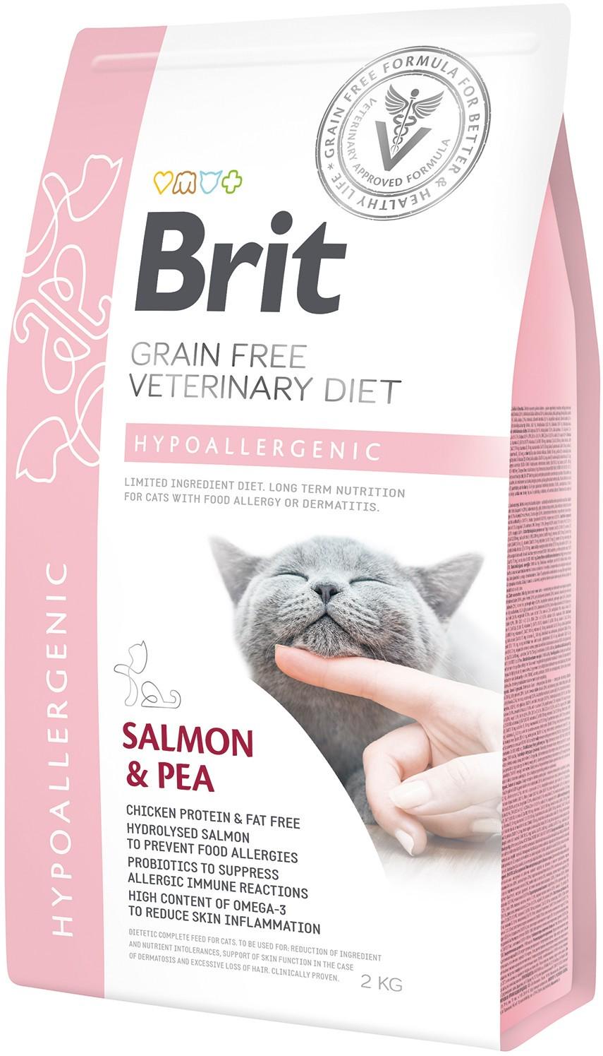 Сухий корм для кішок Brit GF Veterinary Diets Cat Hypoallergenic 2 kg при харчової непереносимості (8595602528370) Сухий корм для кішок Brit GF Veterinary Diets Cat Hypoallergenic 2 kg при харчової непереносимості (8595602528370)