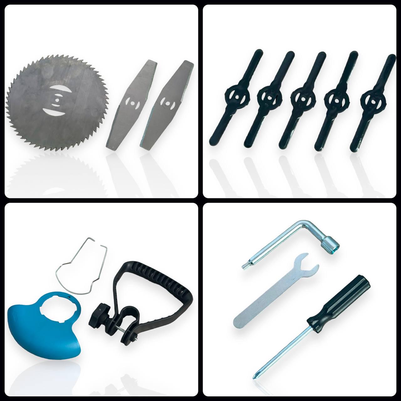 Триммер аккумуляторный ALAFHRID MFG-809 48V/4Ач для травы и кустов 2 АКБ (MFG-48/4) - фото 8 Триммер аккумуляторный ALAFHRID MFG-809 48V/4Ач для травы и кустов 2 АКБ (MFG-48/4) - фото 8