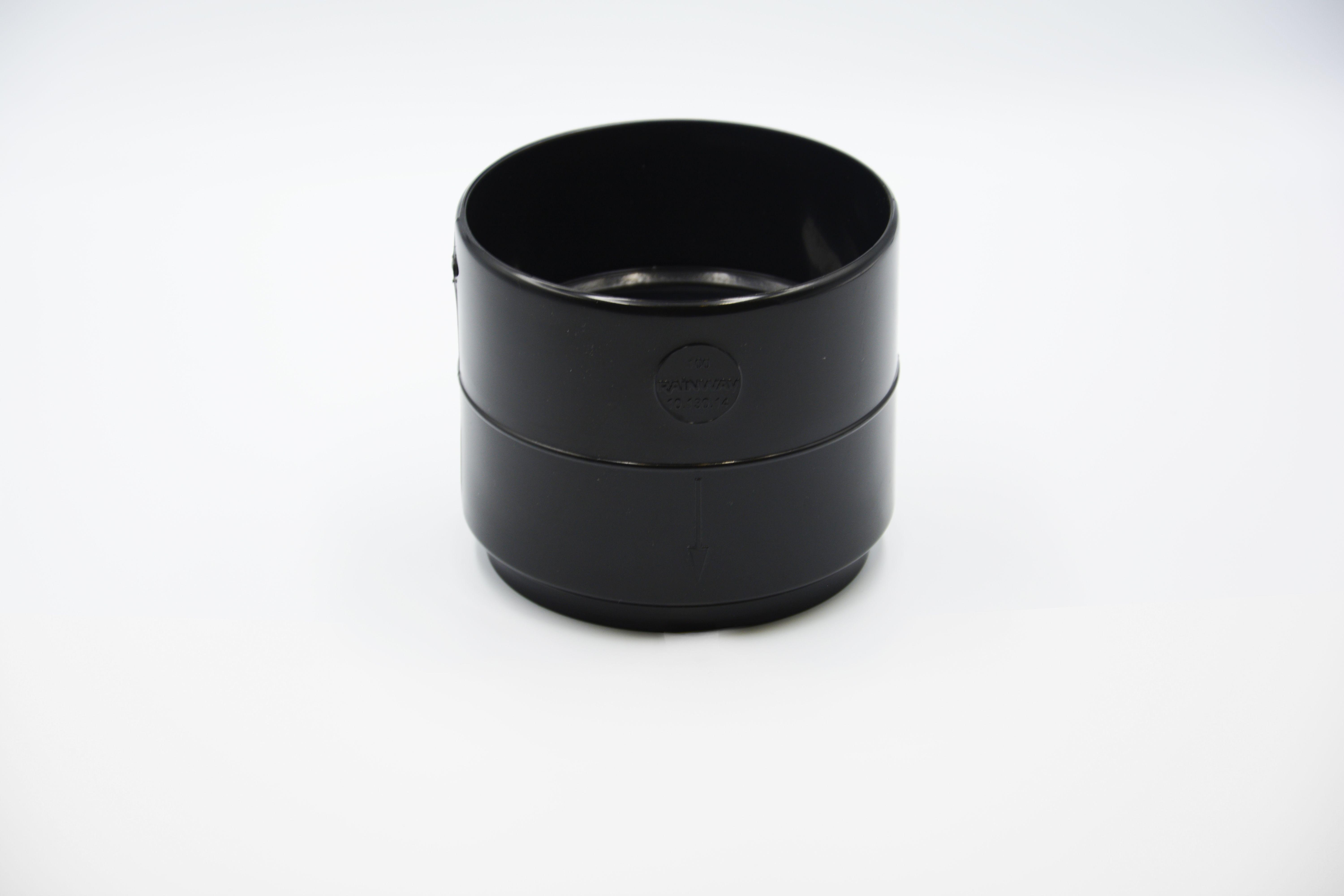 Муфта водосточной трубы RAINWAY D 100 мм Черный RAL 9005 (10.130.14.008.RW) Муфта водосточной трубы RAINWAY D 100 мм Черный RAL 9005 (10.130.14.008.RW)