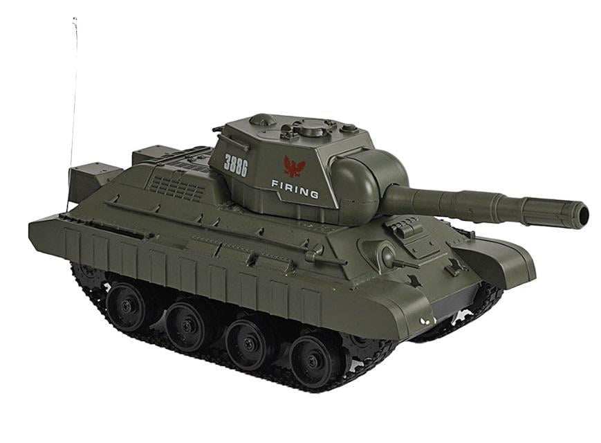 Танк на радиоуправлении Battle Tank стреляет шариками/звуковые эффекты/пульт 2,7 MHz Хаки (4399)