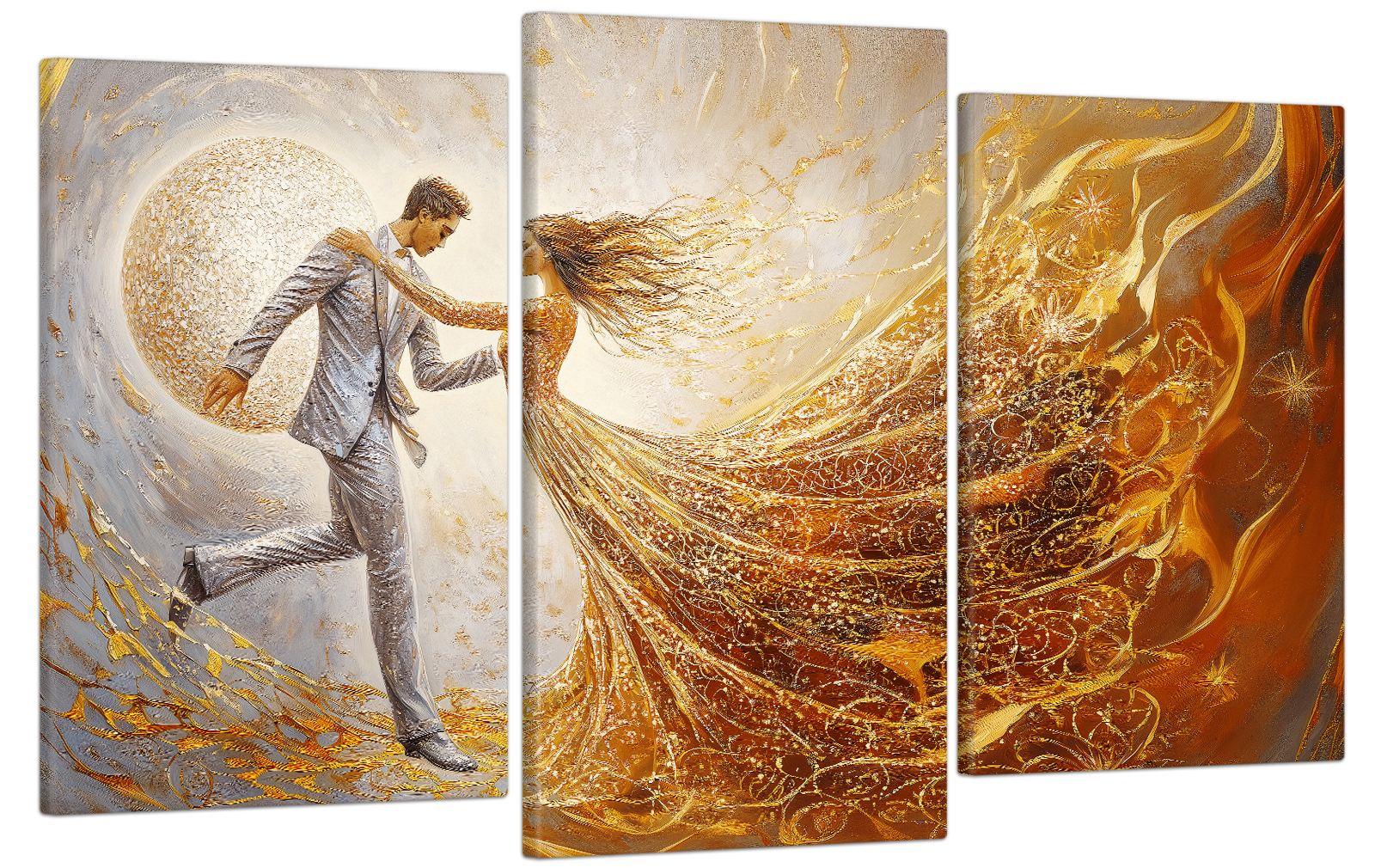 Картина на холсте МАКО танец любви 53x100 см (MK30588) Картина на холсте МАКО танец любви 53x100 см (MK30588)