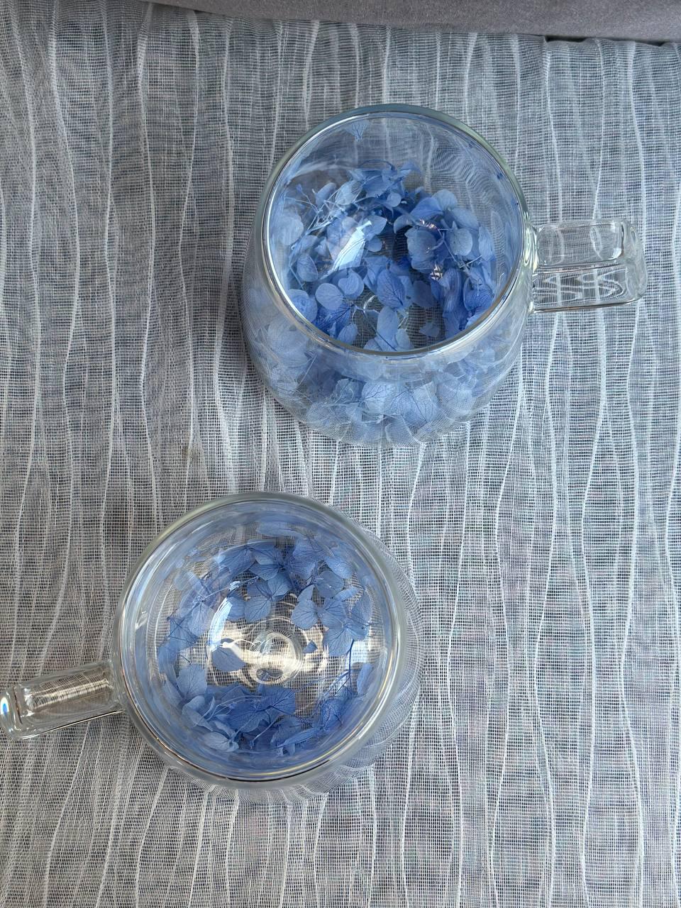 Набір чашок Vittora з подвійним дном 200 мл 2 шт. Квіткова блакить (VT-5311-200) - фото 5 Набір чашок Vittora з подвійним дном 200 мл 2 шт. Квіткова блакить (VT-5311-200) - фото 5