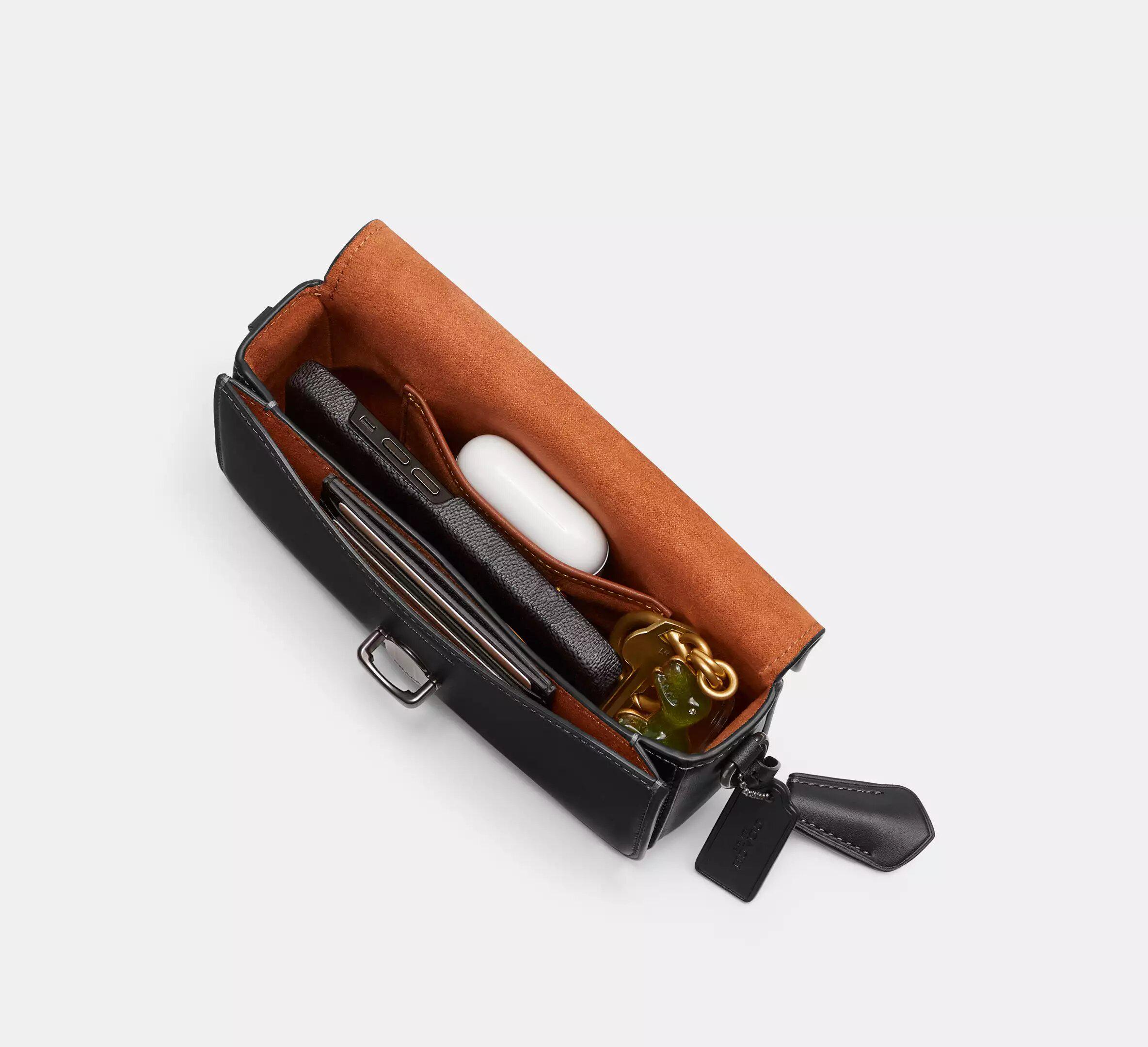 Сумка женскаяа Coach Studio Baguette Bag Черный - фото 5