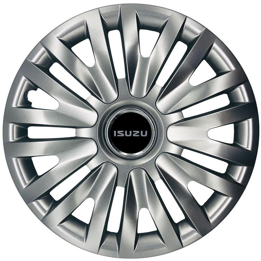 Колпаки SJS 217 с логотипом Isuzu 4 шт. R14 Серебряный (2789079966)