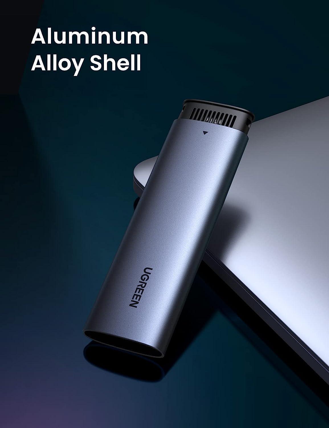 Корпус UGREEN для M.2 SATA NGFF SSD дисків/5 Гбіт/с з Кабелем USB Type-C B та B&M 2280/2260/2242/2230 0,5 м Сірий (10903) - фото 3