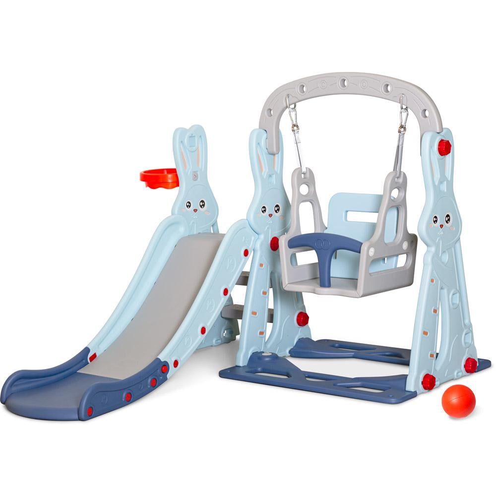 Гірка для дітей Mealux Bunny (KD-B261 Blue) Гірка для дітей Mealux Bunny (KD-B261 Blue)