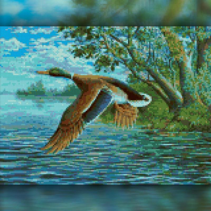 Алмазная мозаика The Wortex Diamonds Утка 50x60 см (TWD20040XL)