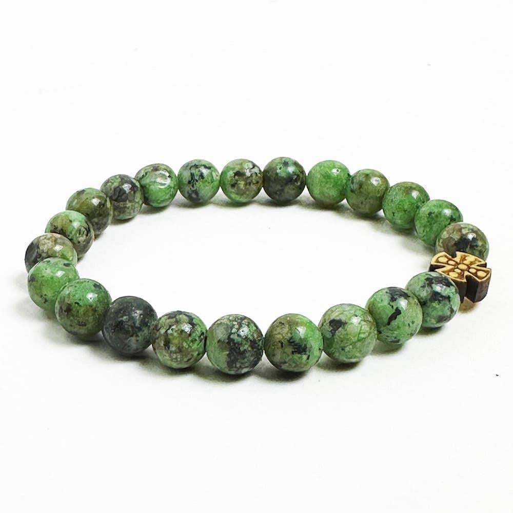 Браслет Агат Зеленый (10114)