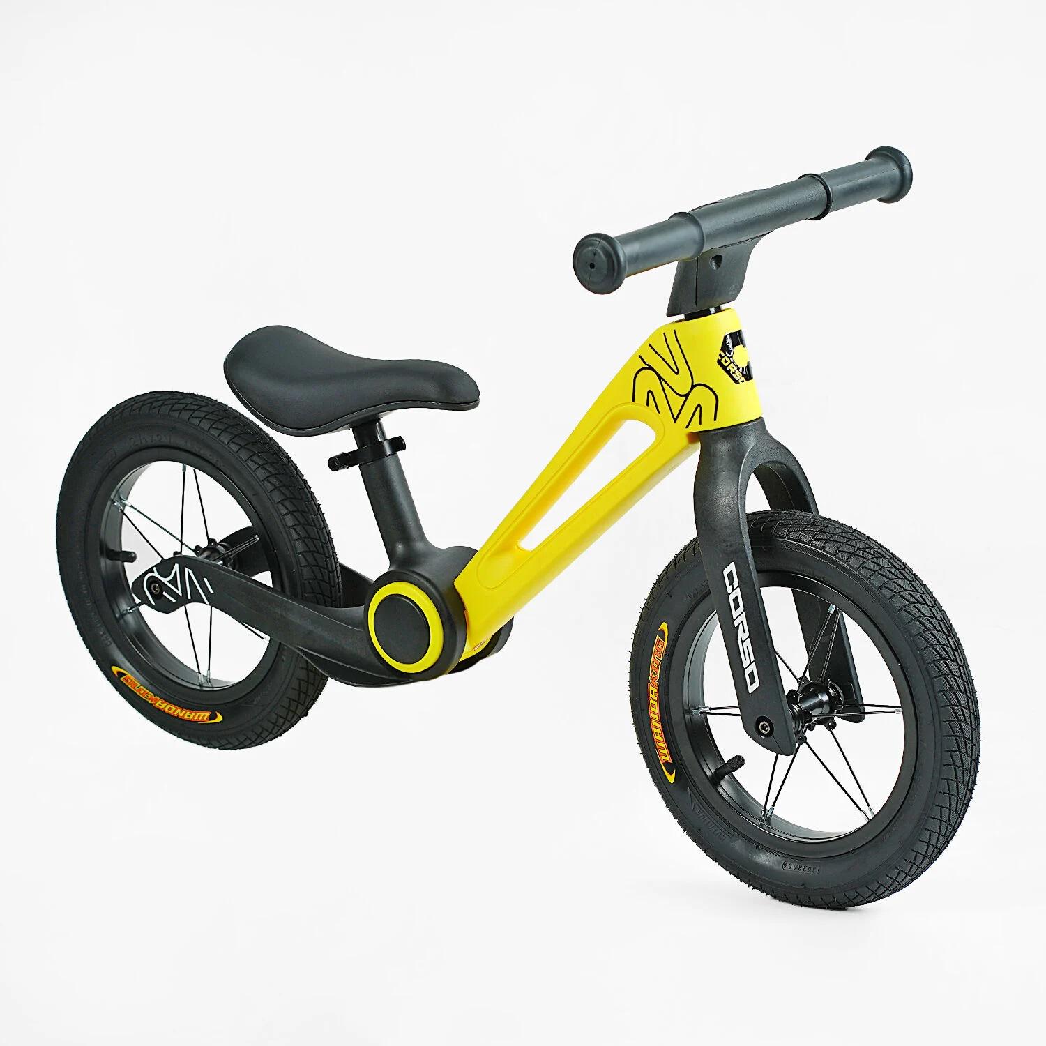 Дитячий велобіг Corso 28115 складана нейлонова рама надувні колеса 12" (28115)