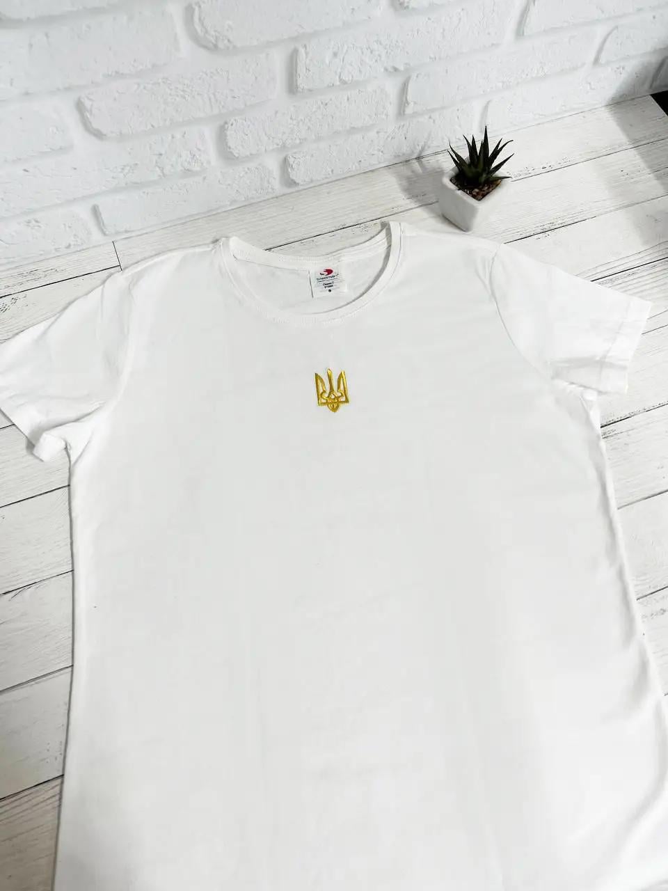 Футболка Stedman з вишивкою Тризуб 2.0 жіноча L Білий (19316873)