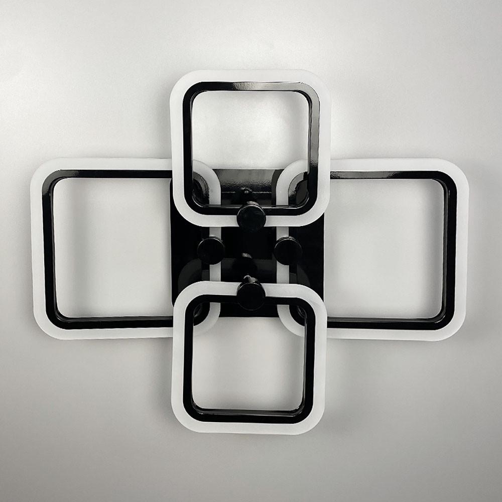 Люстра LED RGB на 2/2 рожка Черный (A 2503/2+2 BK) - фото 6