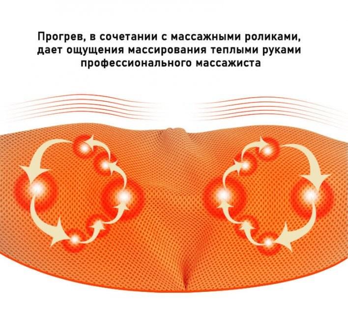 Масажер роликовий для шиї Zenet ZET-757 з прогріванням - фото 5