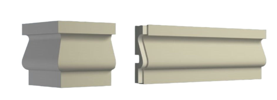 Молдинг для украшения фасадов с покрытием МЛ-011