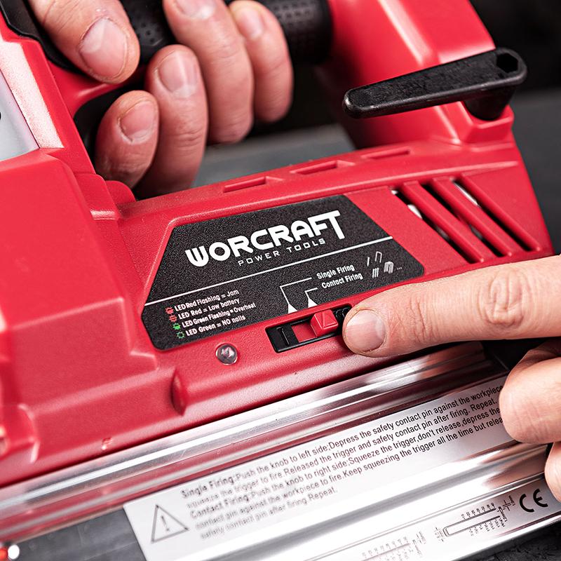 Гвоздезабиватель комбинированный аккумуляторный Worcraft CNS-S20LiH без аккумулятора и зарядного - фото 12 Гвоздезабиватель комбинированный аккумуляторный Worcraft CNS-S20LiH без аккумулятора и зарядного - фото 12