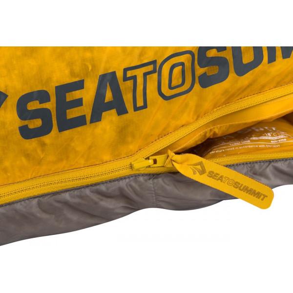 Кокон Sea to Summit Spark SpII 2019 Left Zip Dark Gray / Yellow, Long (ASP2-L) - фото 9