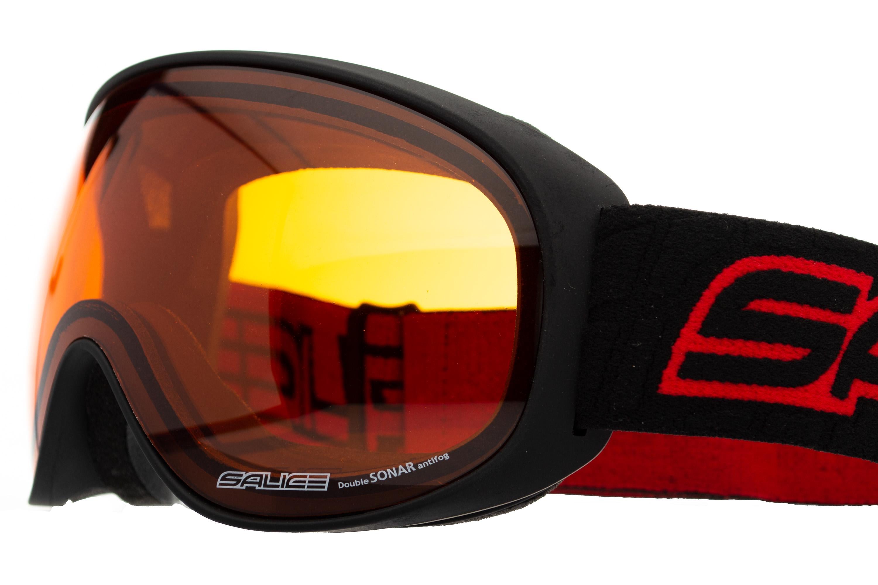 Маска горнолыжная Salice 101 Sonar Black/Red (101_SNR_BLK_RD)