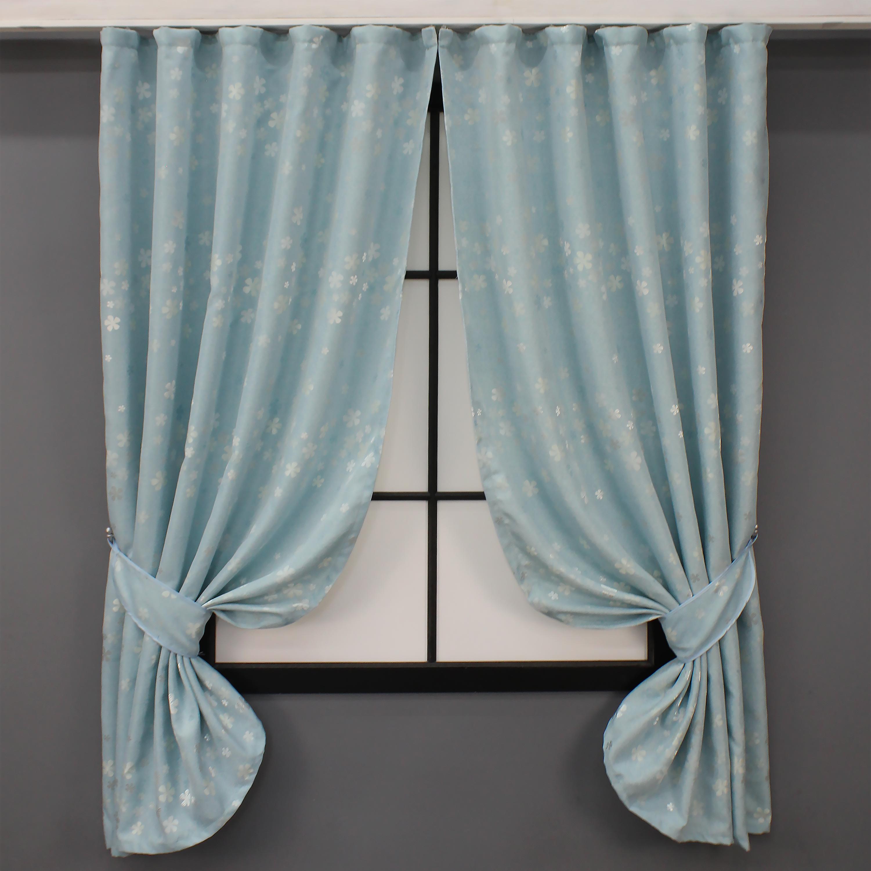 Комплект коротких штор VR-Textil Жаккард №1056ш 130х170 см 2 шт. Блакитний (35-0179) Комплект коротких штор VR-Textil Жаккард №1056ш 130х170 см 2 шт. Блакитний (35-0179)