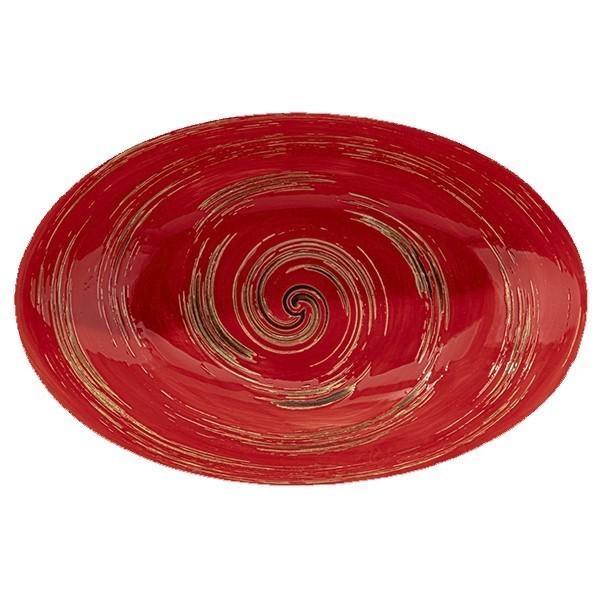 Блюдо овальное Wilmax Spiral Red (WL-669240/A)