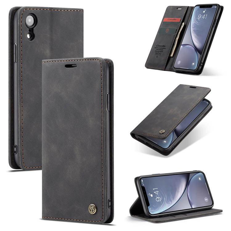 Чехол книжка с магнитом iPhone XR CaseMe Black (30853-2B)
