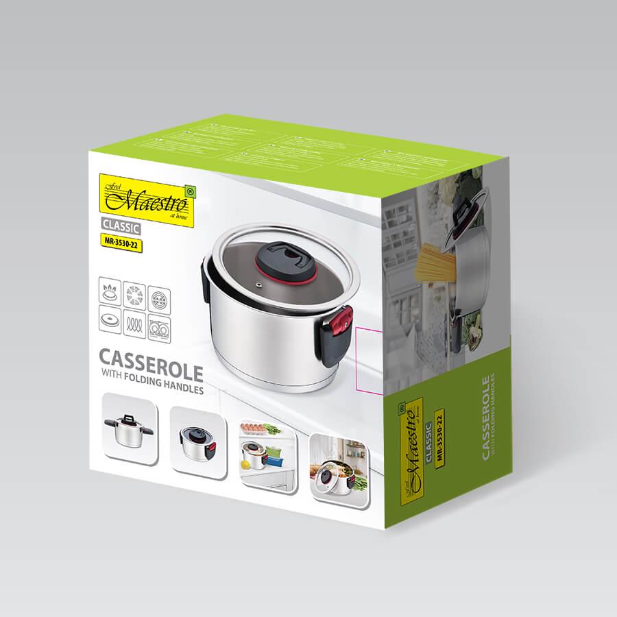 Кастрюля Maestro MR-3530-22 с крышкой 4,2 л (226868) - фото 3