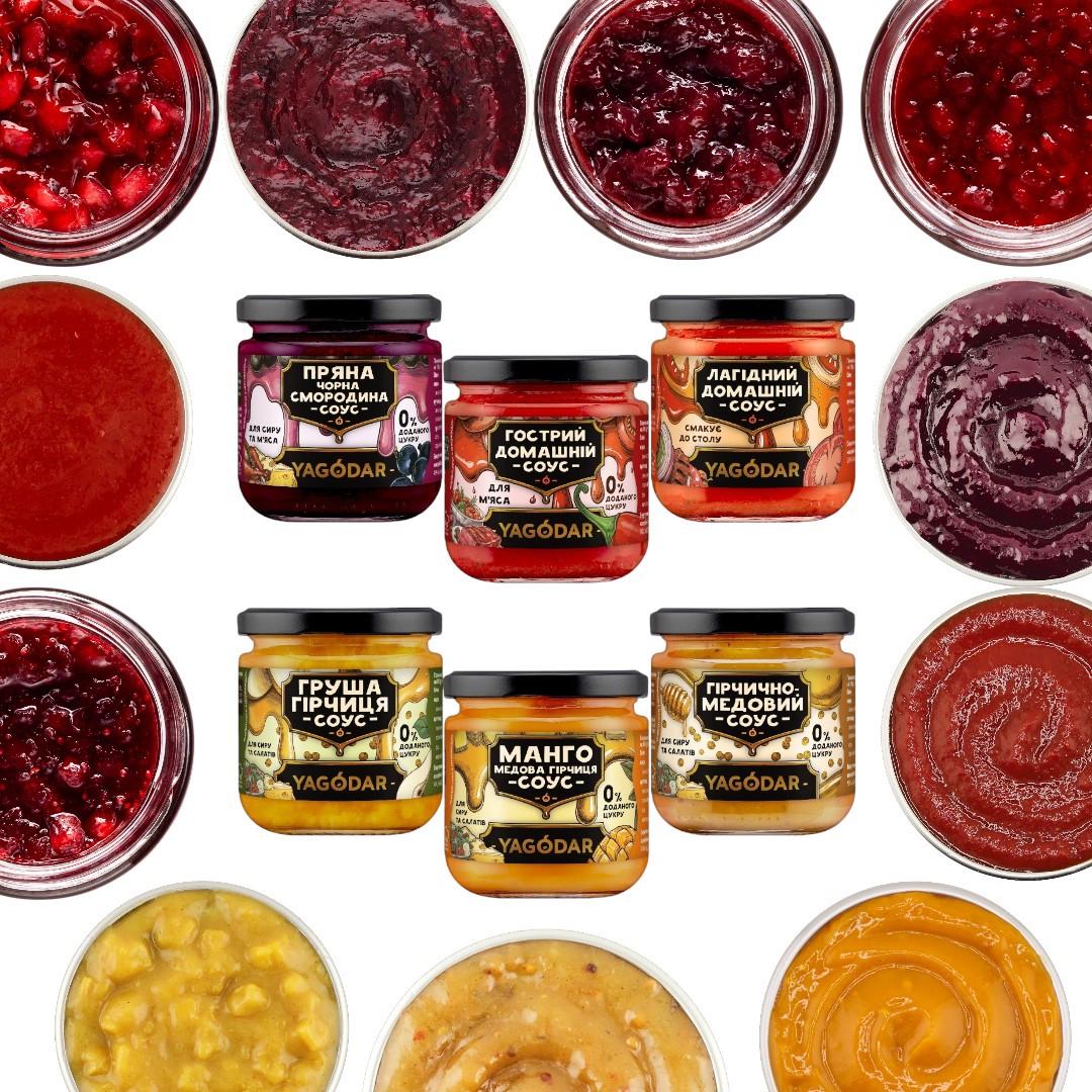 Подарочный набор Ягодар джемы и соусы для мяса 13 шт. (2443936531) - фото 2