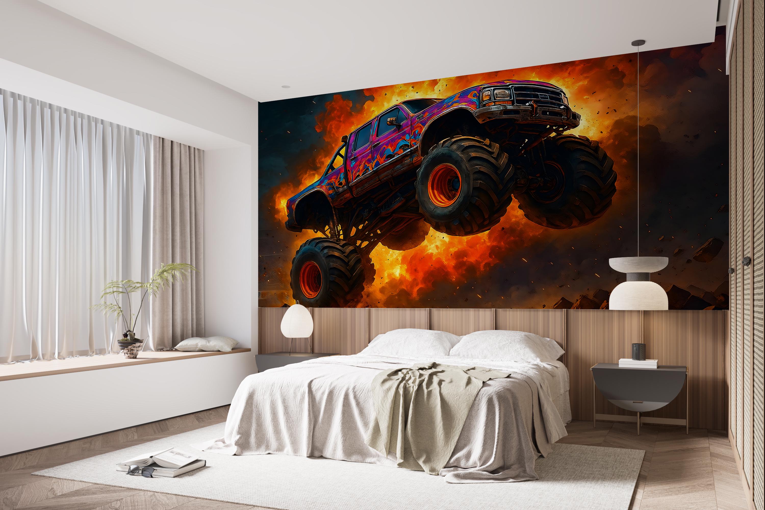 Фотообои флизелиновые Upstream Монстр-трак: пламя опасности 120х180 см (S5CAR-035/2) - фото 8
