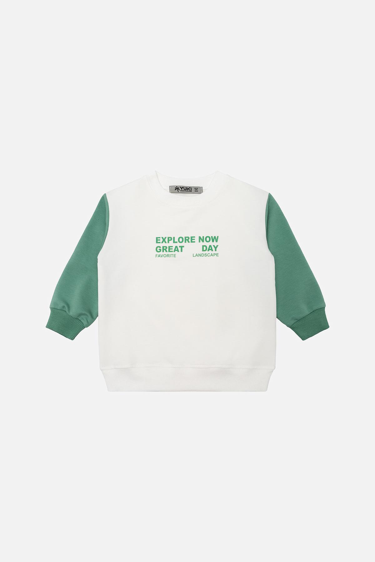 Свитшот для мальчика ЦБ-00243380 98 см Молочный (28575792)