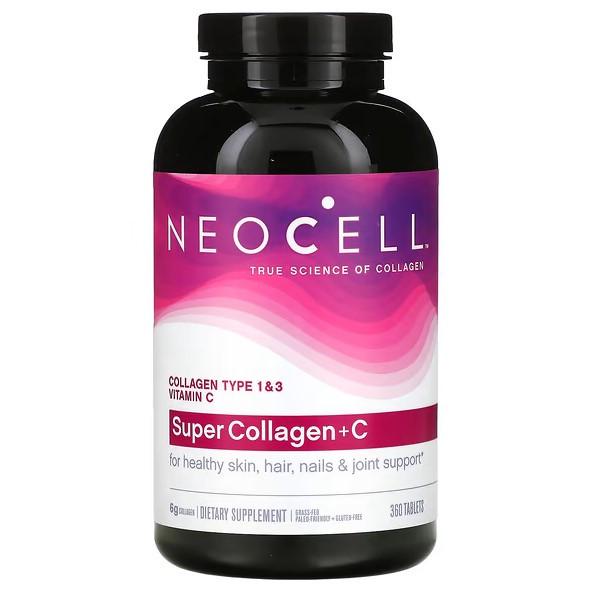 Колаген типу 1 и 3 Super Collagen+C із вітаміном C NeoCell 360 таб.