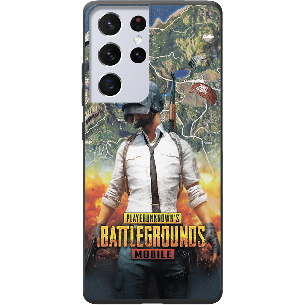 Чехол BoxFace Samsung G998 Galaxy S21 Ultra PUBG Mobile Черный силикон (41719-up2309-42011)