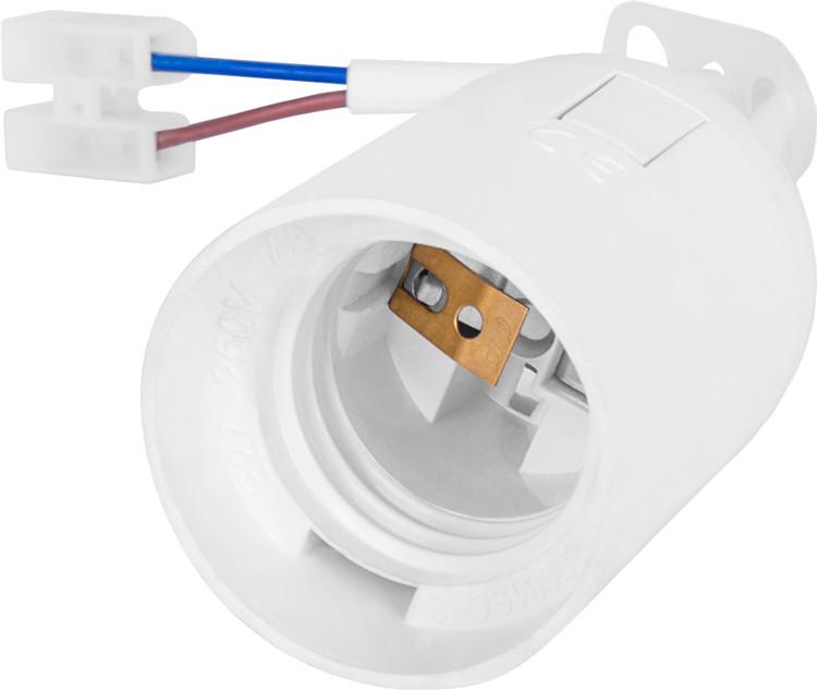 Патрон подвесной E.NEXT e.lamp socket pendant..E27.pl.white E27 со шнуром пластик 15 см Белый (s9100057)