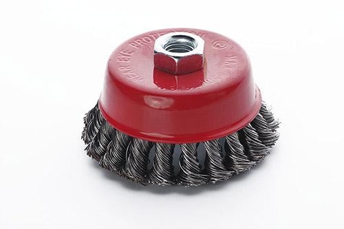 Щітка-чаша Apro стальні витки 125 мм для УШМ (830442) Щітка-чаша Apro стальні витки 125 мм для УШМ (830442)