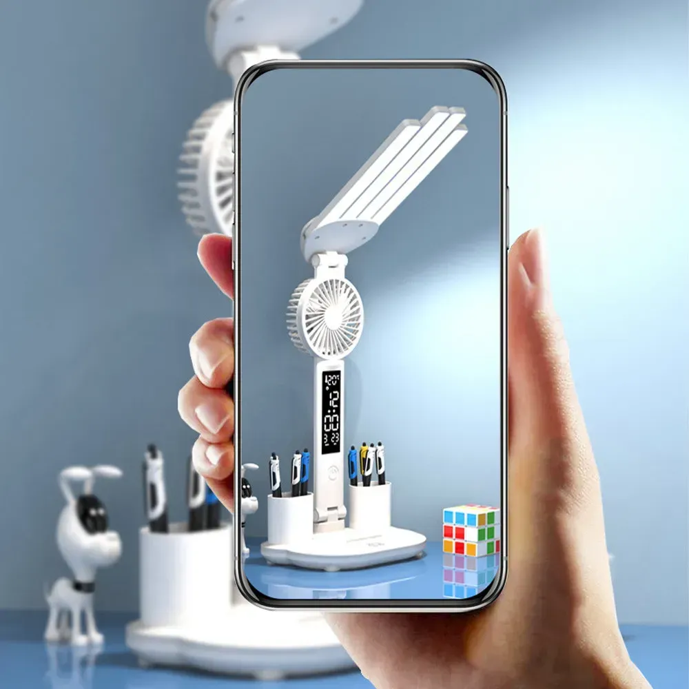 Настольная лампа с вентилятором и дисплеем аккумуляторная 3200 мАч USB (234580171) - фото 5 Настольная лампа с вентилятором и дисплеем аккумуляторная 3200 мАч USB (234580171) - фото 5