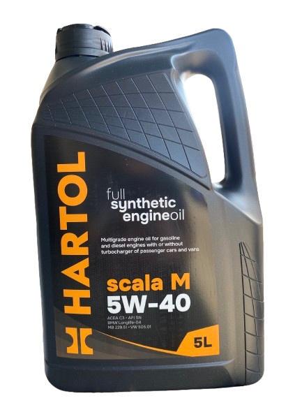 Масло синтетическое HARTOL Scala 5W-40 M API SN 5 л (8652105) - фото 1