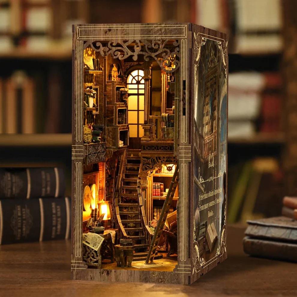 Challenger インテリア フックボードBUILD FOR CULTURE Amazon.com: FUNPOLA 3D Wood Puzzle Wizard Wand Book Nook Kit - DIY