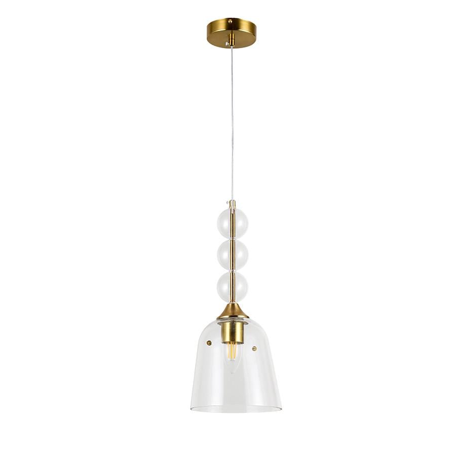 Підвісний світильник 800P3010-1 CL Бронзовий із прозорим