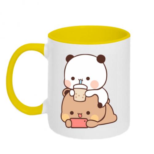 Чашка керамічна двоколірна Сhilling Bubu and Dudu 320 мл Біло-жовтий (15760551-34-193866) - фото 1 Чашка керамічна двоколірна Сhilling Bubu and Dudu 320 мл Біло-жовтий (15760551-34-193866) - фото 1