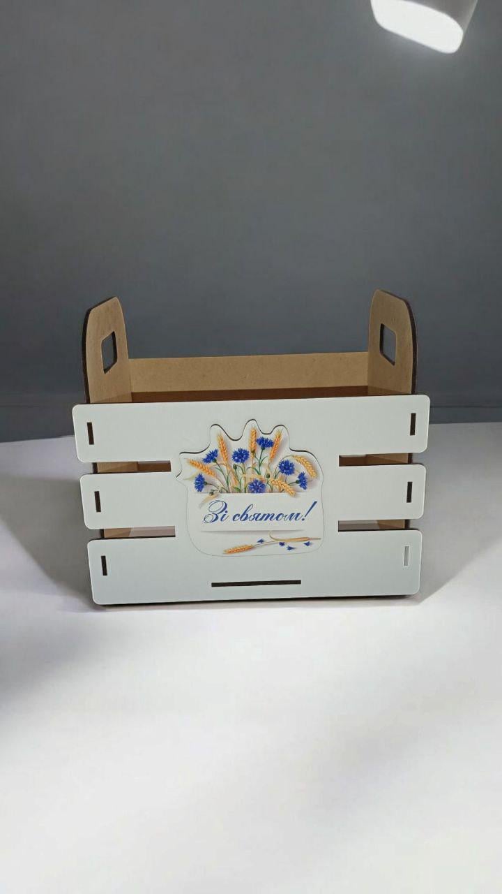 Корзина с двумя ручками из деревадля цветов/сладостей/фруктов - фото 2 Корзина с двумя ручками из деревадля цветов/сладостей/фруктов - фото 2